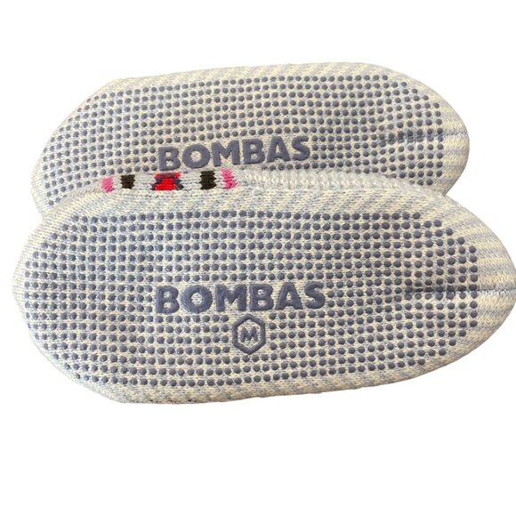 Bombas Knit Gripper Sole Slipper Socks Size M Cozy Nordic Fair Isle Cabincore - Picture 5 of 6